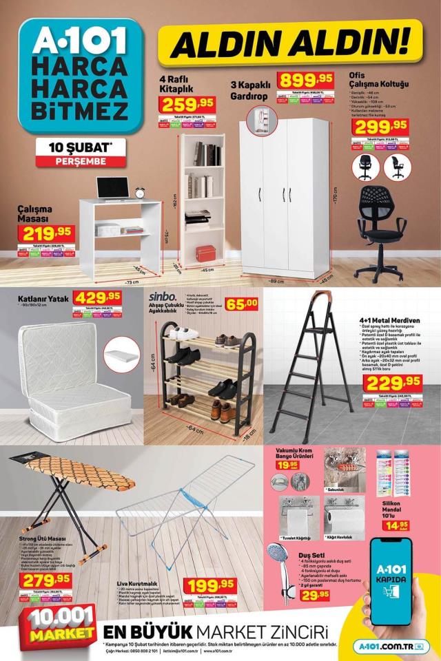 A101 aktüel ürünler kataloğu! 10 Şubat A101 bu hafta katalog ürünleri neler? A101'e gelecek ürünler ve A101 fiyat listesi!
