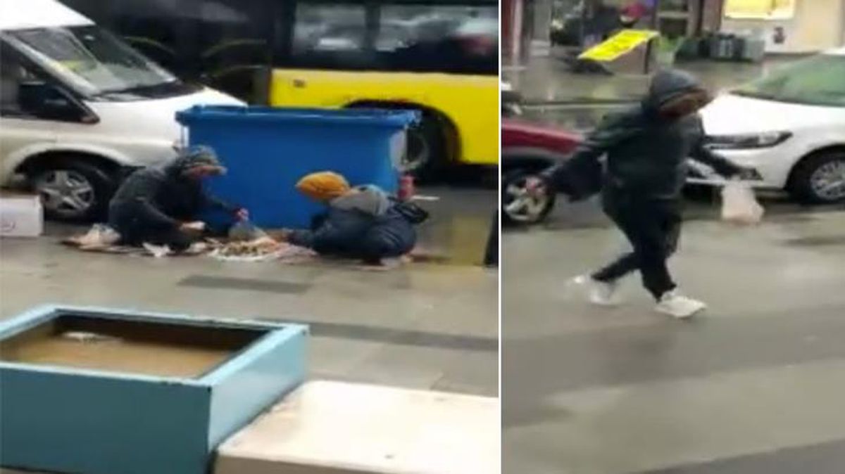 Önce dilendiler, sonra da vatandaşlarla dalga geçtiler