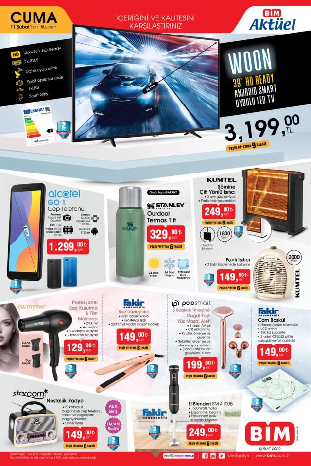 BİM aktüel ürünler kataloğu yayınlandı! 11 Şubat BİM bu hafta katalog ürünleri neler? BİM'e gelecek ürünler ve BİM fiyat listesi!
