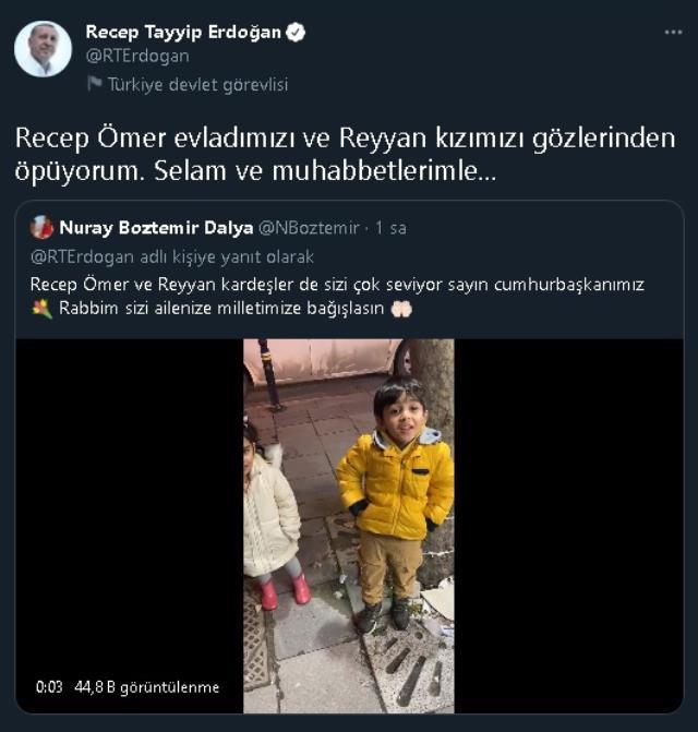 Cumhurbaşkanı Erdoğan vatandaşların 'geçmiş olsun' paylaşımlarını yanıtladı Cumhurbaşkanı Erdoğan vatandaşların 'geçmiş olsun' paylaşımlarını yanıtladı