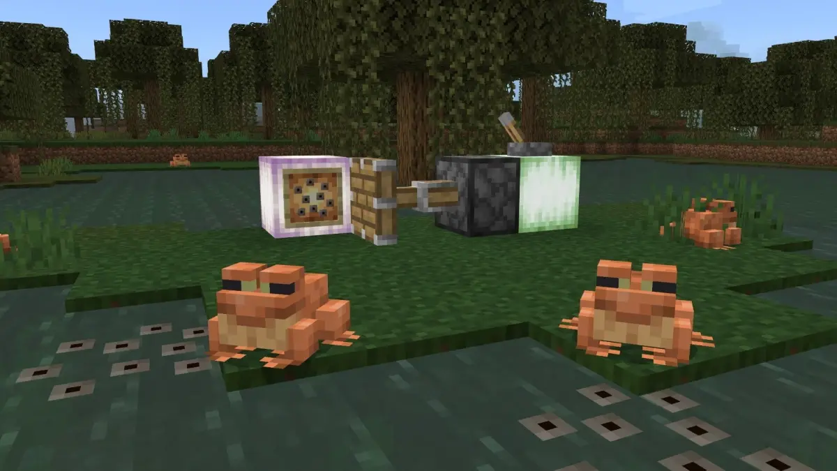 Minecraft, bir sonraki güncellemede gelecek kurbağaları test ediyor