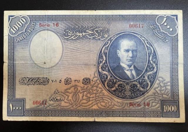 Türkiye'nin en değerli banknotu 800 bin liradan açık artırmaya çıkıyor