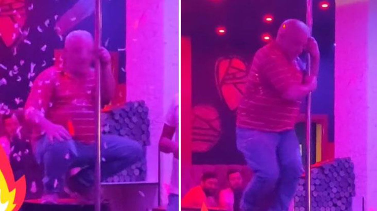 Pavyonda direk dansı yapan adam, sosyal medyayı kasıp kavurdu