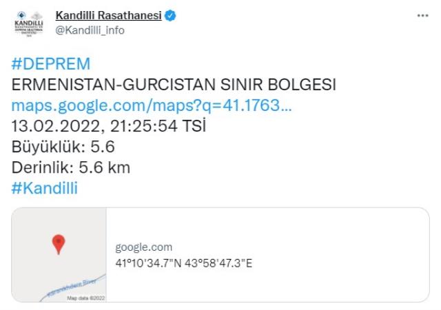 Ermenistan'da 5,3 büyüklüğünde deprem oldu! Sarsıntı Türkiye'den de hissedildi