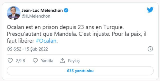 Fransa'da Cumhurbaşkanlığına aday olan siyasetçiden skandal paylaşım: Barış için Öcalan serbest bırakılmalı