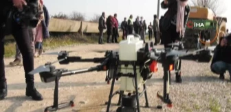Dronelar bu defa yabancı otlarla mücadele için havalandı