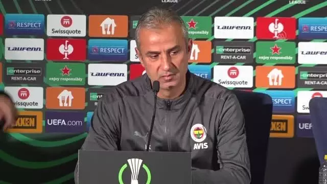 Fenerbahçe Teknik Direktörü İsmail Kartal Slavia Prag maçı sonrası basın toplantısında