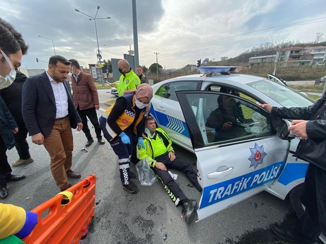 Son dakika haberi! Samsun'daki trafik kazasında biri polis iki kişi yaralandı