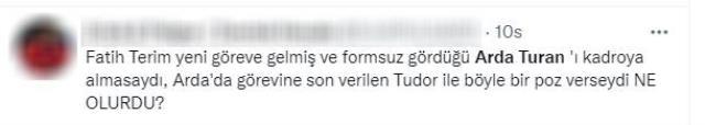 Arda Turan'ın Fatih Terim paylaşımı taraftarlarından tepki çekti: Keyifler çok yerinde