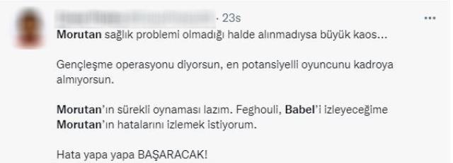 Feghouli ve Babel'i topla bir Morutan etmedi! Taraftarlar tepki gösterdi