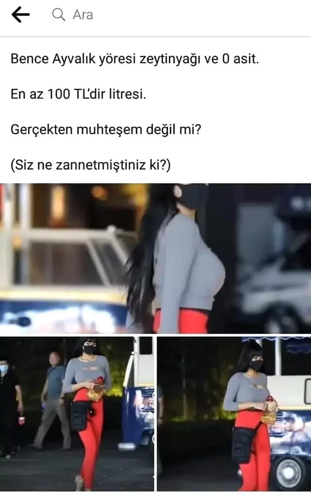 Meclis üyesinin kadın fotoğrafı üzerinden zeytinyağı paylaşımı tepki çekti