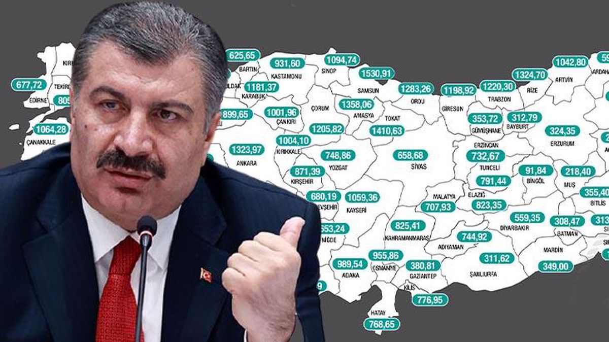 Son Dakika! Sağlık Bakanı Fahrettin Koca vaka yoğunluğu en çok artan 10 ili paylaştı
