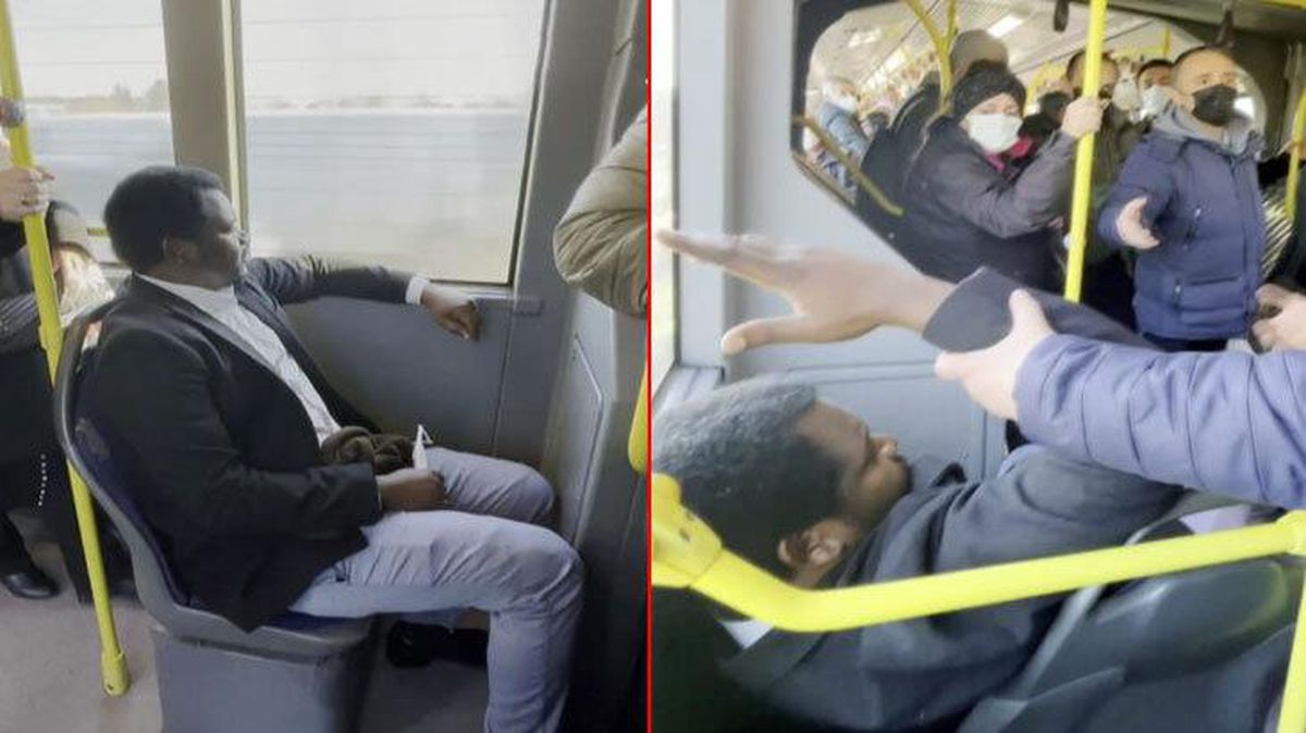 Maske takmakta direnen yabancı uyruklu şahıs, vatandaşlara korona paniği yaşattı