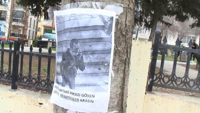 Defalarca hırsızlık yaptığı binada kendi fotoğrafını gören hırsızın yaptığı pes dedirtti