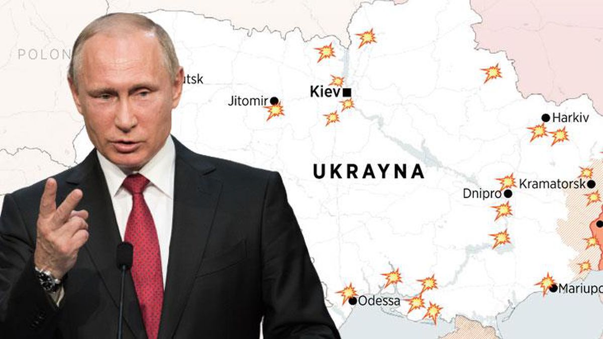 Putin emri verdi, 04:50'de ateş başladı! İşte Rusya'nın Ukrayna'da hedef aldığı kentler
