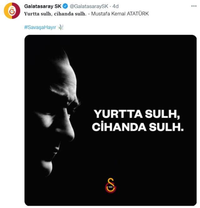 Savaşa sessiz kalmadılar! Süper Lig'in devlerinden Rusya işgaline sert tepki