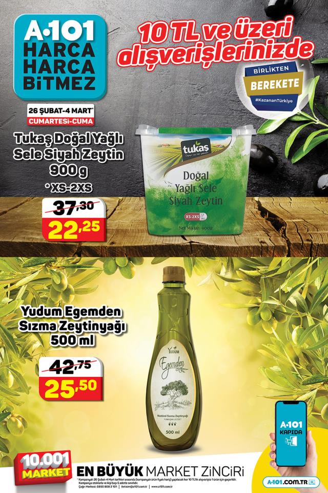 A101 hafta sonu indirimleri! 26 Şubat - 4 Mart A101 haftanın yıldızları bu hafta hangi ürünler? A101'e gelecek ürünler ve A101 fiyat listesi!