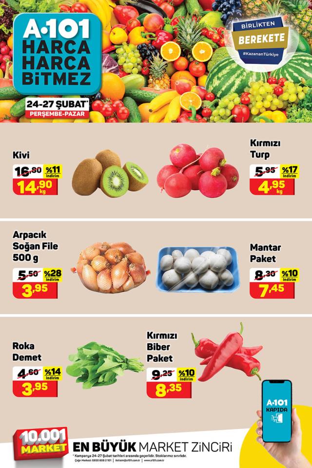 A101 hafta sonu indirimleri! 26 Şubat - 4 Mart A101 haftanın yıldızları bu hafta hangi ürünler? A101'e gelecek ürünler ve A101 fiyat listesi!