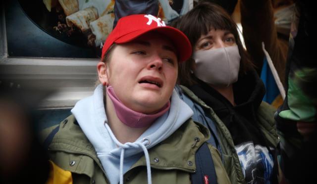 Ukraynalılardan, Rusya Konsolosluğu önünde eylem: Savaşı durdurun!