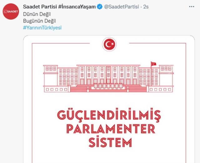 6 muhalefet partisinden 28 Şubat'taki toplantı öncesi aynı anda ortak paylaşım