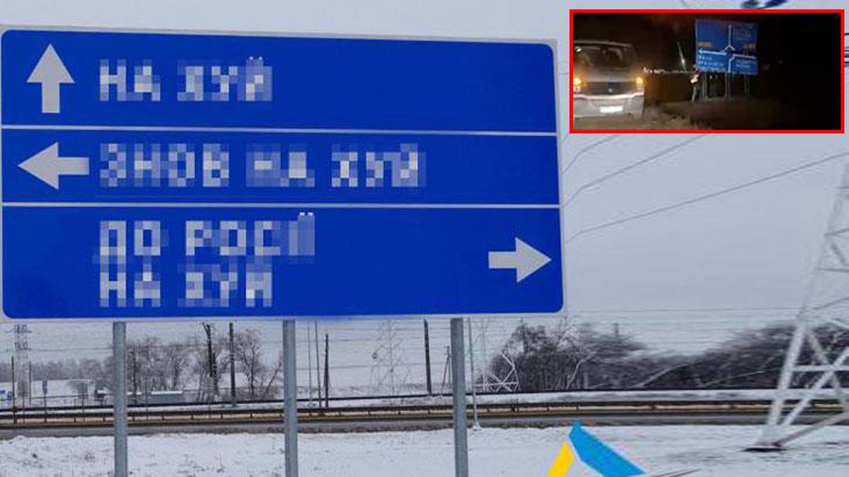 Ukrayna hükümetinden 'tabelaları kaldırın' talimatı! Rus askerler gece karanlığında duraksayıp kaldı