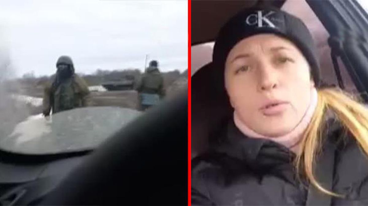 Otomobili durdurularak evrak istenen Ukraynalı kadından Rus askerini afallatan yanıt: Teröristlere evrak göstermem