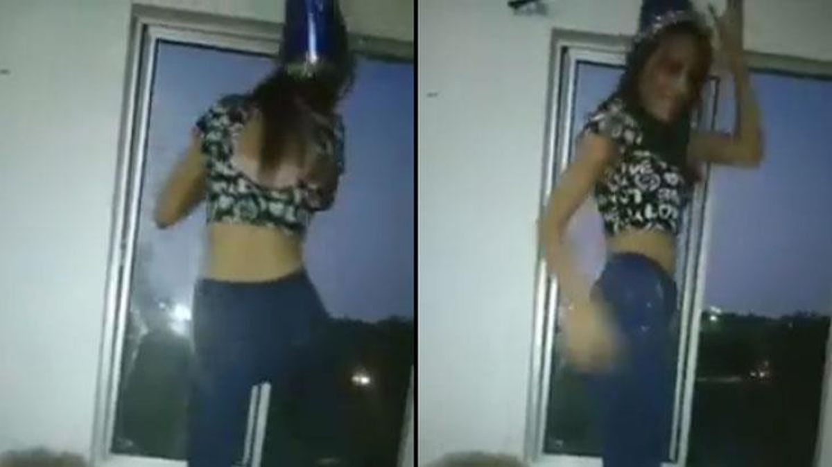 Twerk yapan kadın, açık olan pencereden aşağı düştü