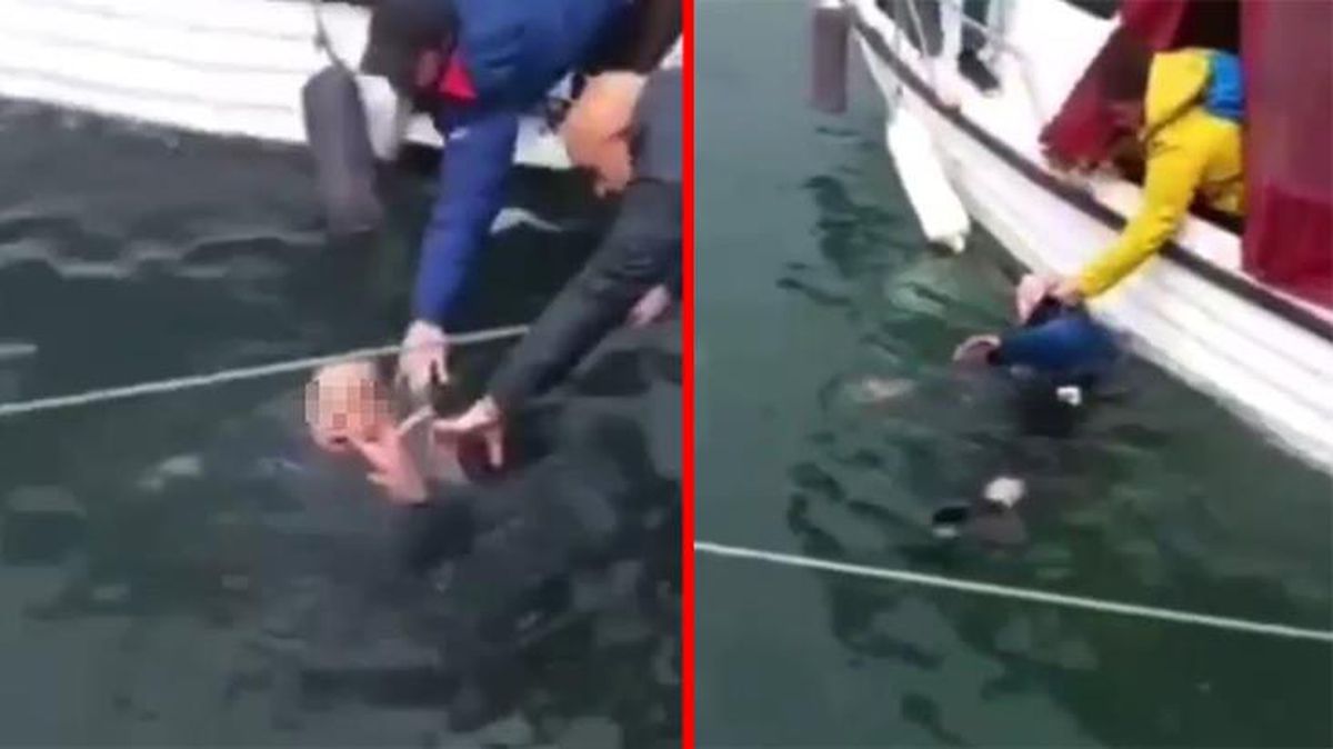 Ailevi sorunlardan dolayı el ele tutuşup denize atlayan yaşlı çift, otele yerleştirildi