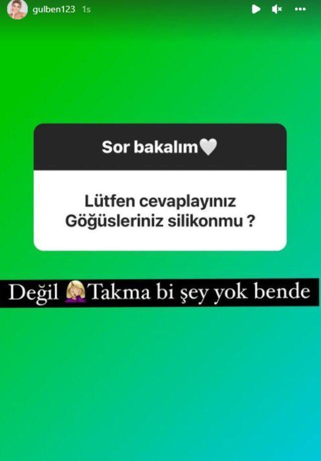 Gülben Ergen'den 'Göğüsleriniz silikon mu?' sorusuna cevap: Takma bir şey yok bende