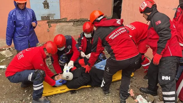 Adıyaman'da AFAD zelzele tatbikatı yaptı