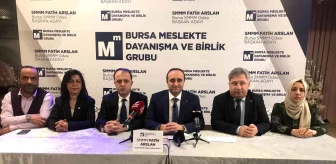 Son dakika haberi | Bursa SMMMO Başkan adayı Fatih Arslan: 'Çözüm üretecek ve kararlılıkla hayata geçirecek bir yönetimiz'