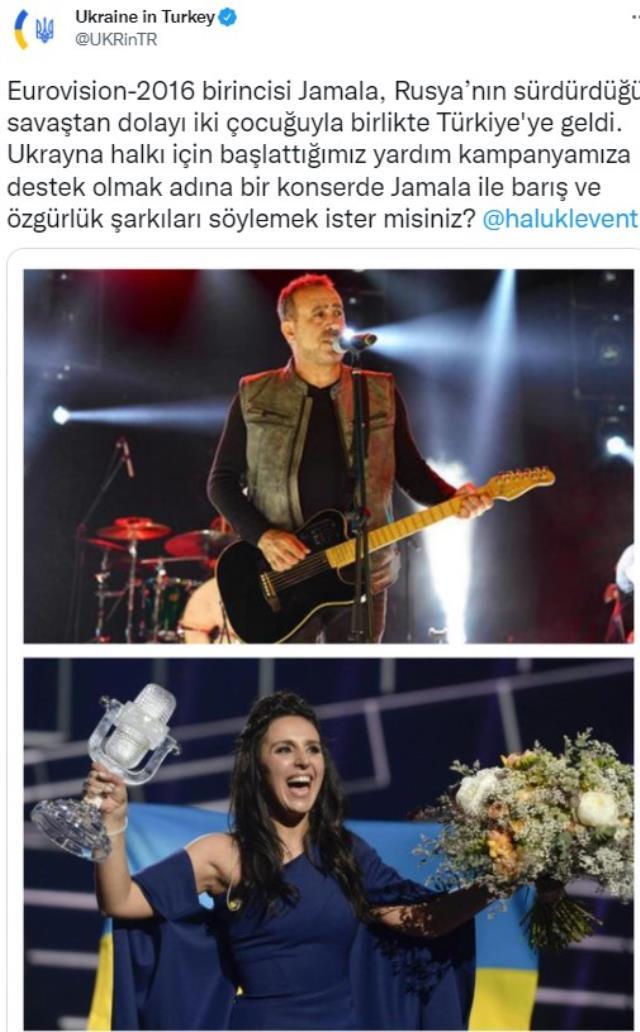 Ukrayna'dan Haluk Levent'e konser teklifi