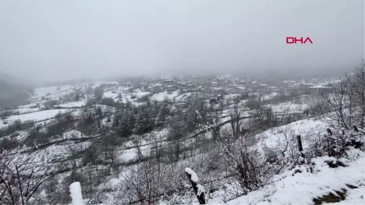 BARTIN'IN YÜKSEK KESİMLERİNDE KAR YAĞIŞI ETKİLİ OLDU