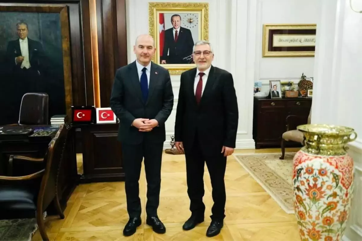 Başkan Bozkurt'tan Bakan Soylu'ya ziyaret