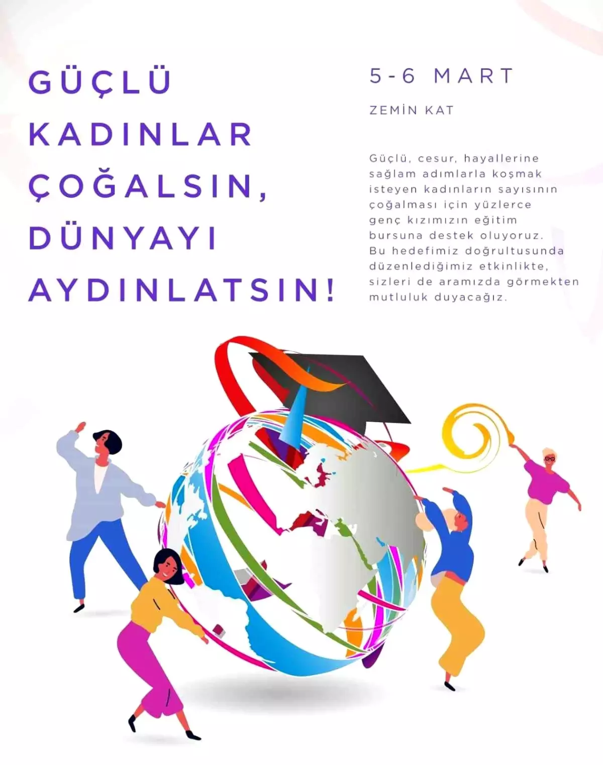 Güçlü kadınların artması için destek alışverişi
