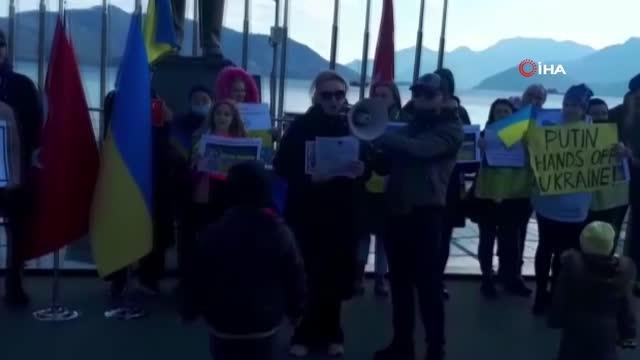 Marmaris'te yaşayan Ukraynalılar barış çağrısı yaptı