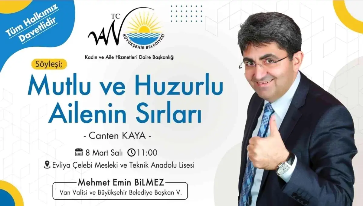 Van'da 'Mutlu ve Huzurlu Ailenin Sırları' konulu söyleşi
