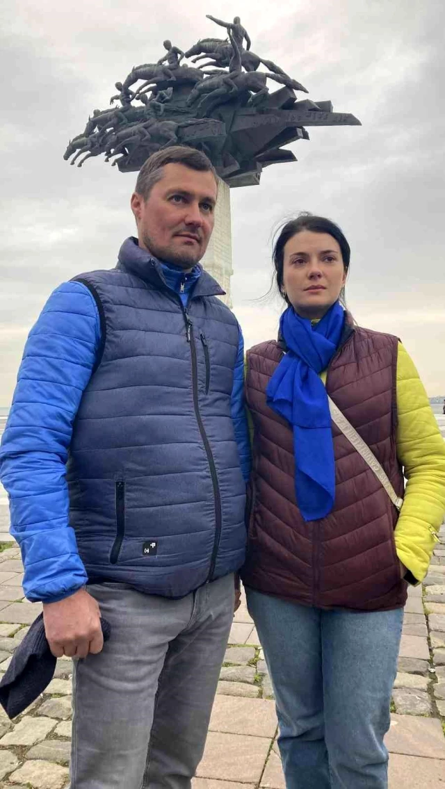Meskenlerine dönemeyen Ukraynalı çift çocuklarından haber alamıyor