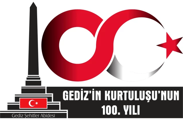 Gediz'in 100. yılına özel logo