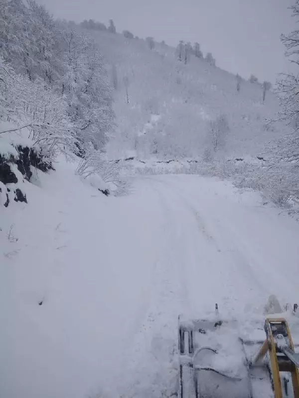 Karadeniz'de 5 vilayette 162 köy ve mahalle yolu kardan kapandı