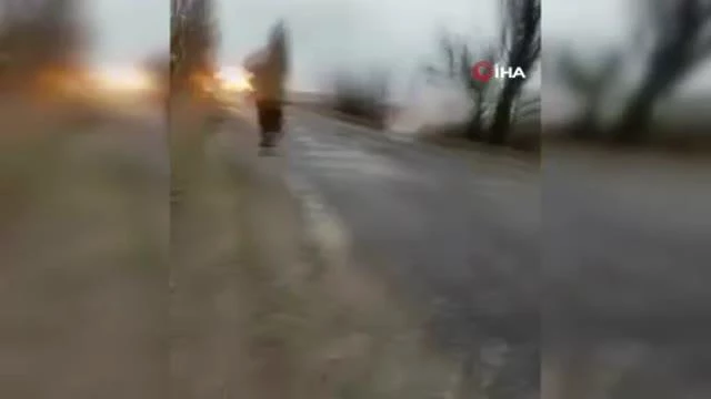 Ukrayna'da gerilla savaşına başladı! Halk, Rus askerlerini tuzağa çekip zırhlı araçlarını imha etti