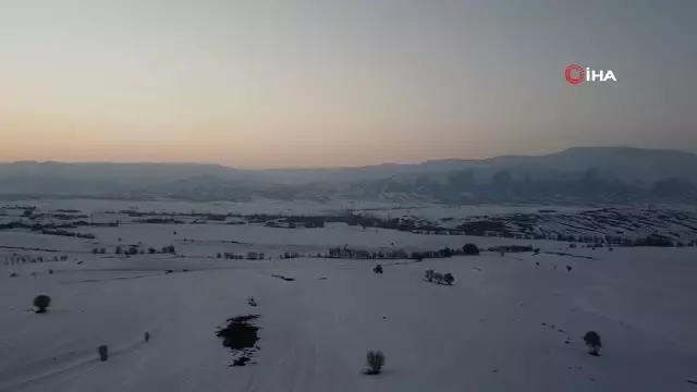 Tarihi Şar Antik Kenti, kış görüntüsü ile hayran bıraktı