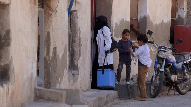 Yemen'de koleraya karşı aşı kampanyası