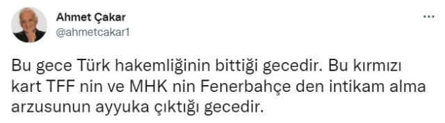 Kadıköy'de Zorbay Küçük'ün kararları Ahmet Çakar'ı çıldırttı: Bu gece Türk hakemliği bitti