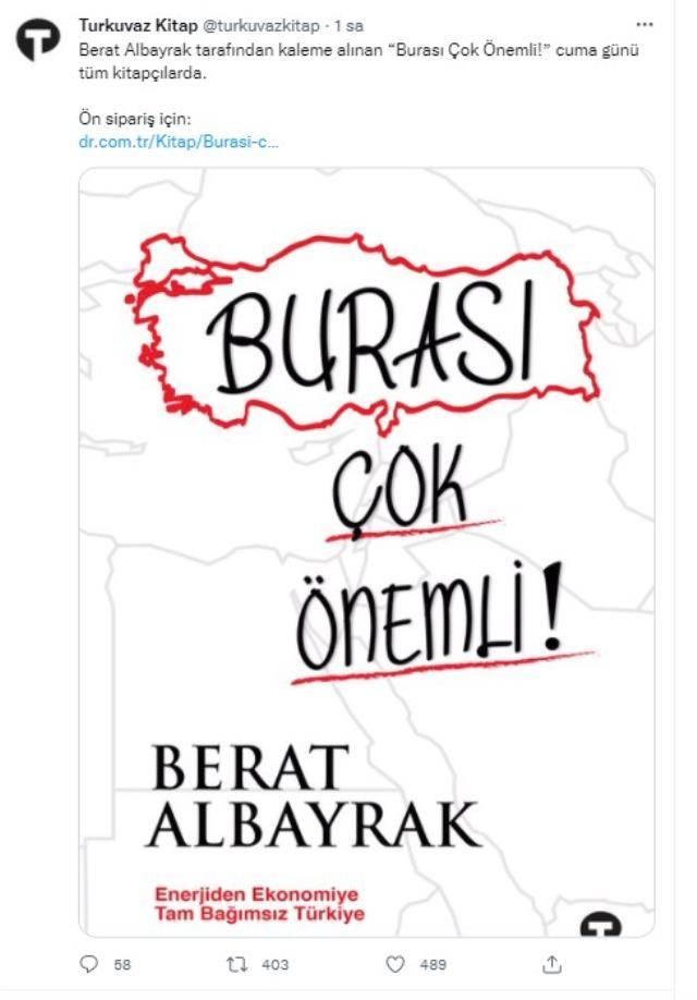 Berat Albayrak'tan iktisat kitabı! "Burası Çok Önemli" isimli eser satışa çıkıyor