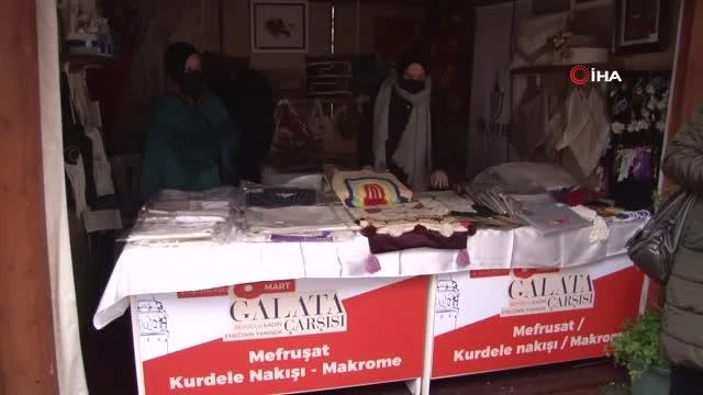 Beyoğlu'nda '8 Mart Galata Çarşısı' açıldı