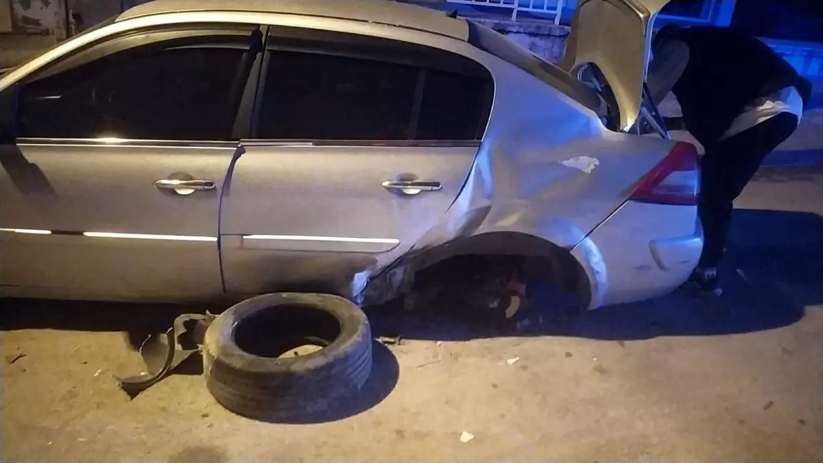 Kontrolden çıkan araç ortalığı savaş alanına çevirdi