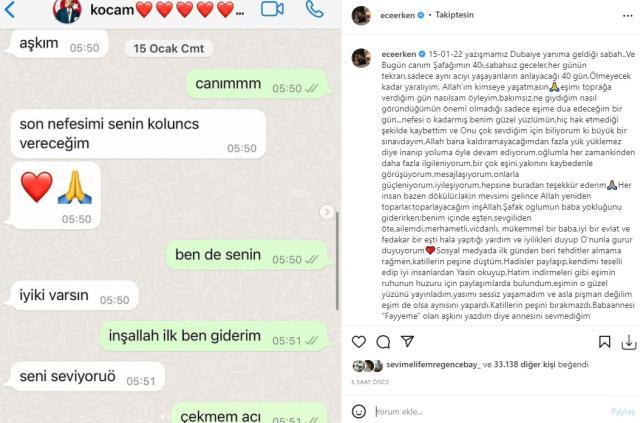 40 gün önce eşini kaybeden Ece Erken'den yürek yakan sözler: Ölmeyecek kadar yaralıyım