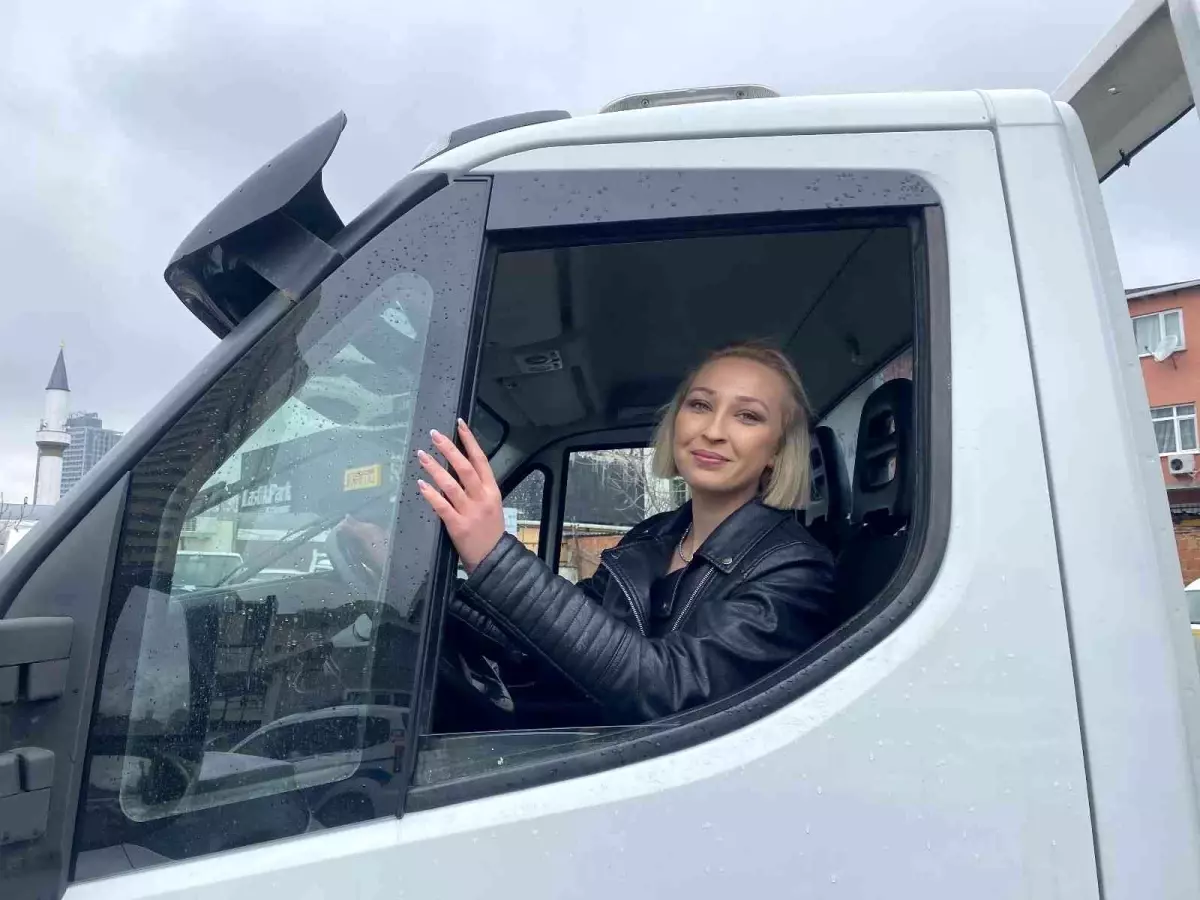 'Mesleğin kadını erkeği olmaz' deyip çekici operatörü oldu