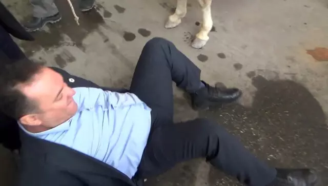 Akaryakıt fiyatlarını protesto eden Gelecek Partili ilçe başkanı eşekten düştü